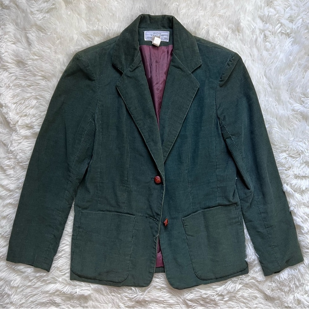 Vintage Ron Taylor Green Corduroy Sportcoat Blazer